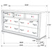 Barzini Bedroom Set White - Orbit Furniture (Richmond,BC)