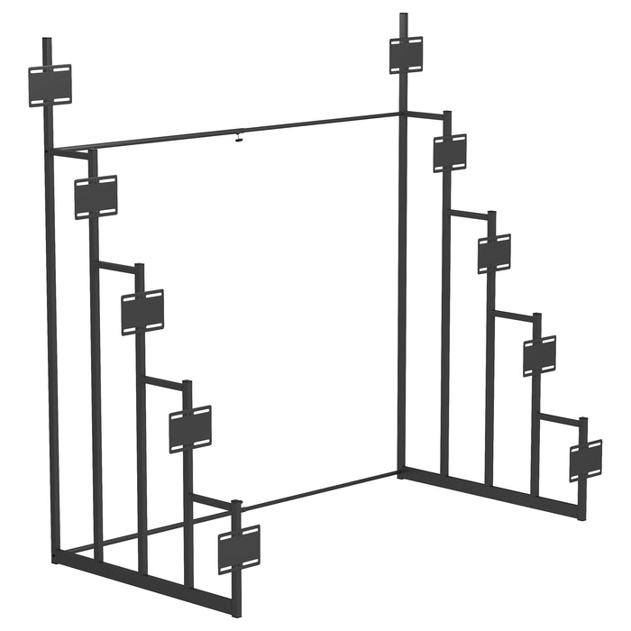 Duarto 5-tier Headboard Display Rack Black - Orbit Furniture (Richmond,BC)