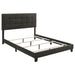 Mapes Tufted Upholstered Eastern King, Queen, Twin & Full Bed Charcoal & Grey - Orbit Furniture (Richmond,BC)