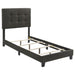 Mapes Tufted Upholstered Eastern King, Queen, Twin & Full Bed Charcoal & Grey - Orbit Furniture (Richmond,BC)