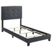 Mapes Tufted Upholstered Eastern King, Queen, Twin & Full Bed Charcoal & Grey - Orbit Furniture (Richmond,BC)