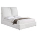 Gwendoline Upholstered Platform Bed with Pillow Headboard White - Orbit Furniture (Richmond,BC)