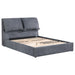 Laurel Upholstered Platform Bed with Pillow Headboard Charcoal Grey - Orbit Furniture (Richmond,BC)