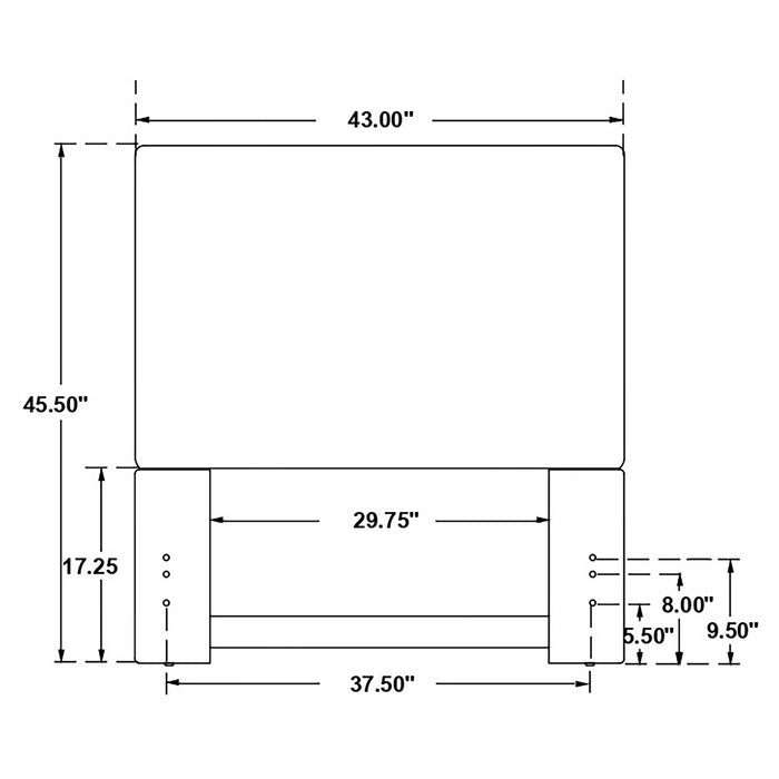 Pirro Twin Headboard - Orbit Furniture (Richmond,BC)