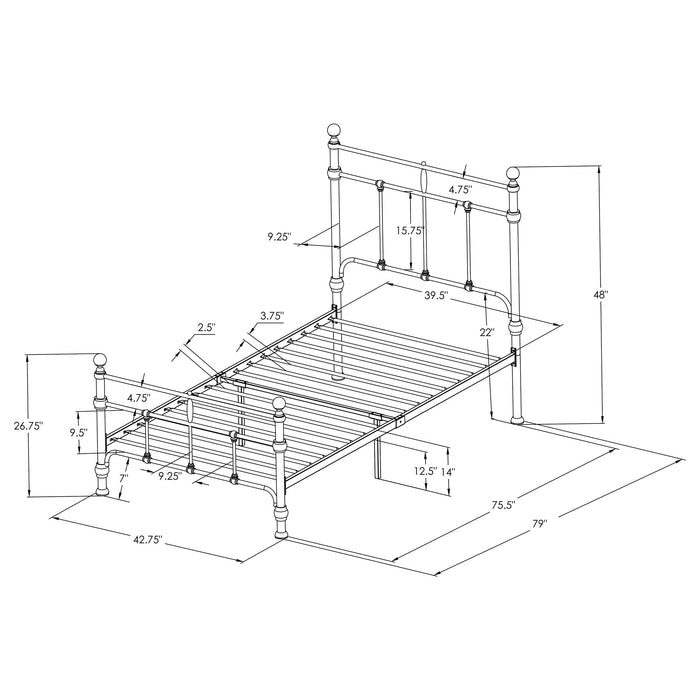 Novak Eastern King, Full, Queen, & Twin Bed - Orbit Furniture (Richmond,BC)