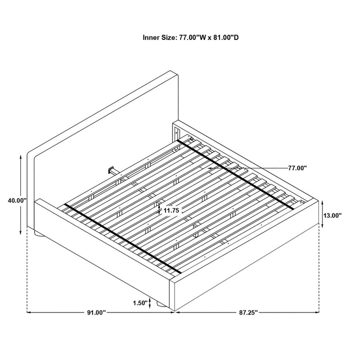 Gregory Bed Grey - Orbit Furniture (Richmond,BC)
