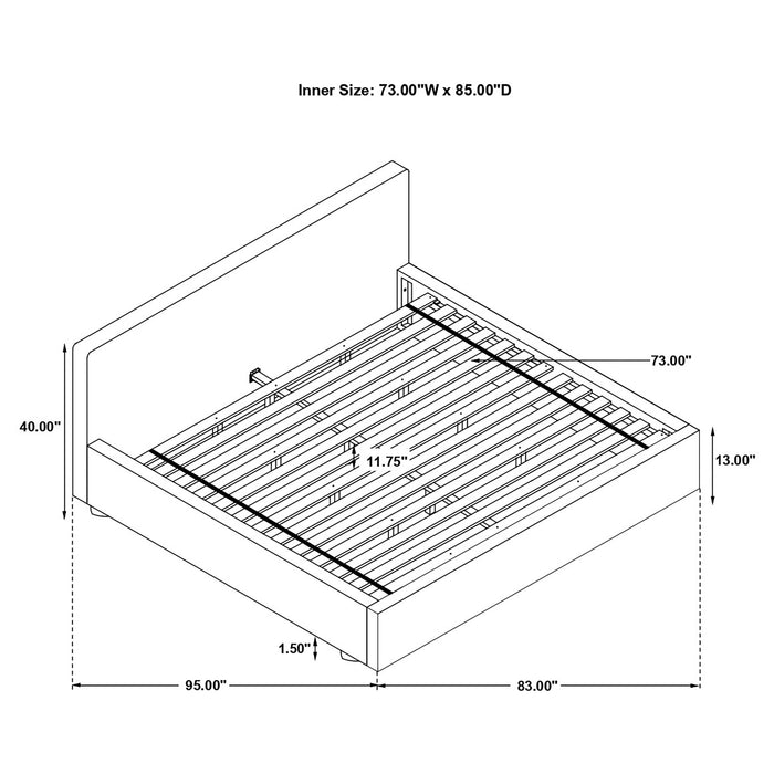 Gregory Bed Grey - Orbit Furniture (Richmond,BC)