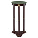 Edie Round Marble Top Accent Table Merlot - Orbit Furniture (Richmond,BC)