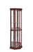 Appledale 6-shelf Corner Curio Cabinet Medium Brown - Orbit Furniture (Richmond,BC)