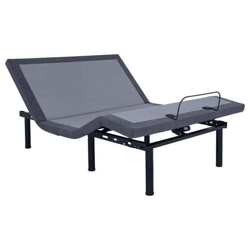 Clara Eastern King, E.King, Queen, & Twin XL Adjustable Bed Base Grey and Black - Orbit Furniture (Richmond,BC)