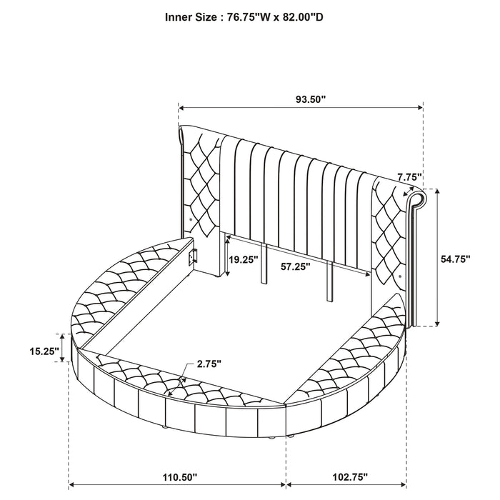 Sonya Eastern King & Queen Bed - Orbit Furniture (Richmond,BC)