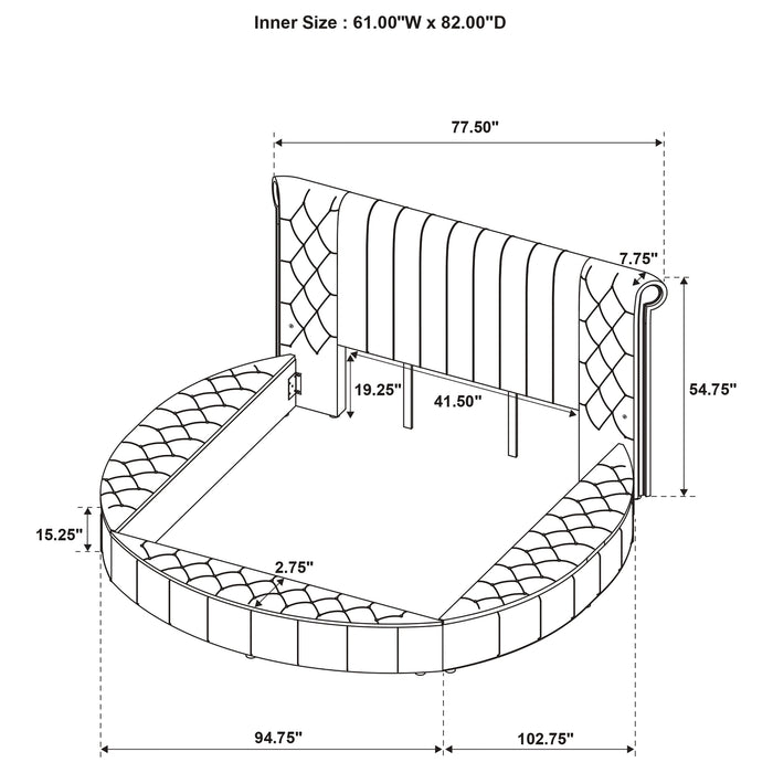 Sonya Eastern King & Queen Bed - Orbit Furniture (Richmond,BC)