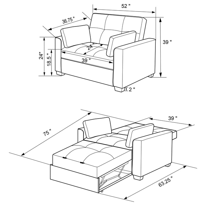 Edith Sofa Bed - Orbit Furniture (Richmond,BC)