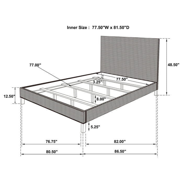 Zyla California King, E.King, & Queen Bed - Orbit Furniture (Richmond,BC)