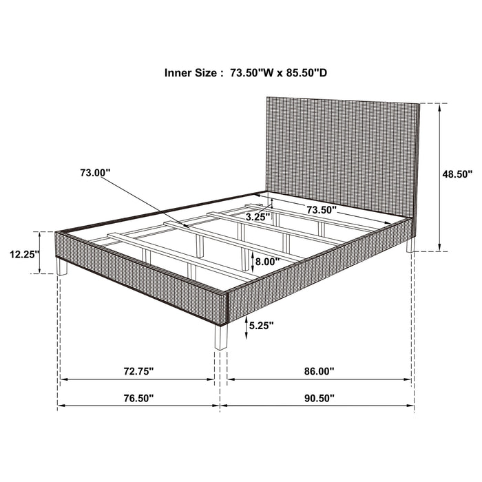 Zyla California King, E.King, & Queen Bed - Orbit Furniture (Richmond,BC)