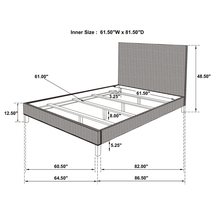 Zyla California King, E.King, & Queen Bed - Orbit Furniture (Richmond,BC)