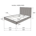 Zyla California King, E.King, & Queen Bed - Orbit Furniture (Richmond,BC)