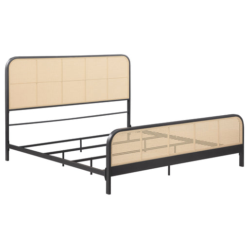 Lanewood Eastern King & Queen Bed Black & White - Orbit Furniture (Richmond,BC)