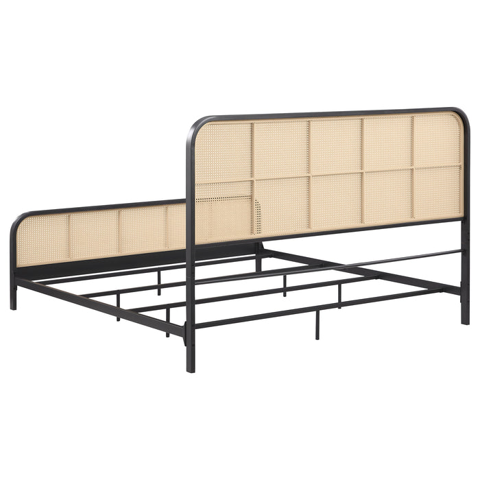 Lanewood Eastern King & Queen Bed Black & White - Orbit Furniture (Richmond,BC)