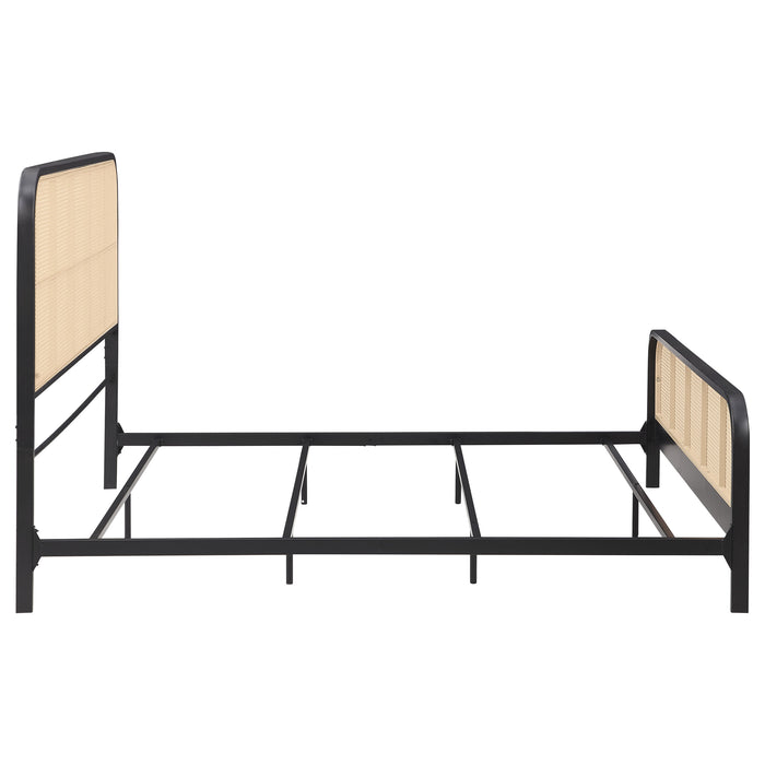 Lanewood Eastern King & Queen Bed Black & White - Orbit Furniture (Richmond,BC)