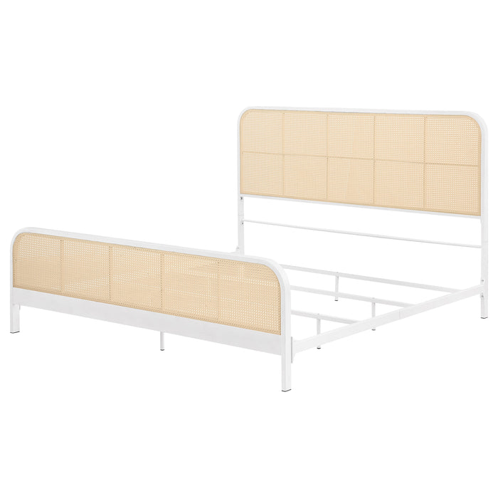 Lanewood Eastern King & Queen Bed Black & White - Orbit Furniture (Richmond,BC)