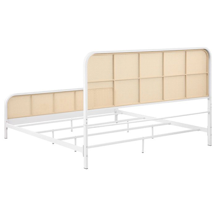 Lanewood Eastern King & Queen Bed Black & White - Orbit Furniture (Richmond,BC)