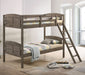 Flynn Bunk Bed Weathered Brown - Orbit Furniture (Richmond,BC)