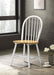 Cinder Windsor Side Chairs Natural Brown and White (Set of 4) - Orbit Furniture (Richmond,BC)