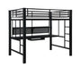Avalon Full Workstation Loft Bed Black - Orbit Furniture (Richmond,BC)