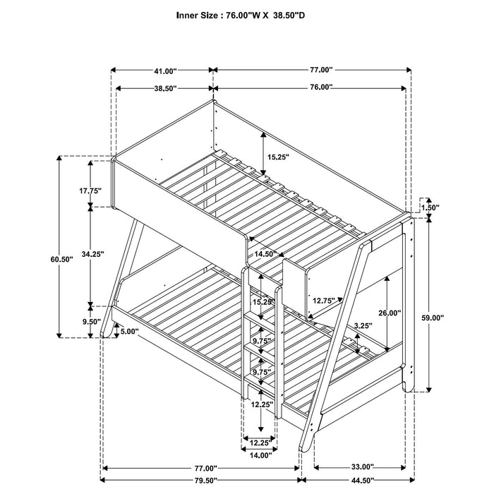 Wyatt Bunk Bed - Orbit Furniture (Richmond,BC)