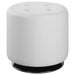Bowman Round Upholstered Ottoman White - Orbit Furniture (Richmond,BC)