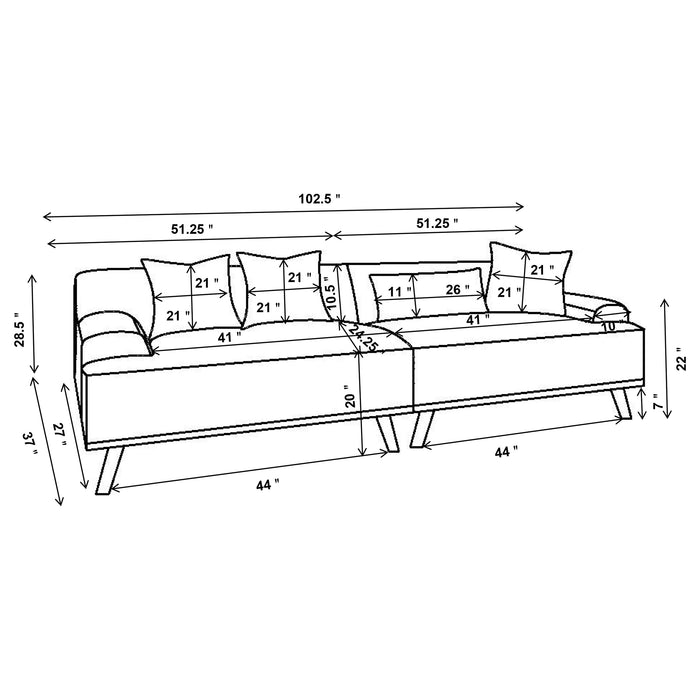 Elizabeth Stationary Sofa - Orbit Furniture (Richmond,BC)