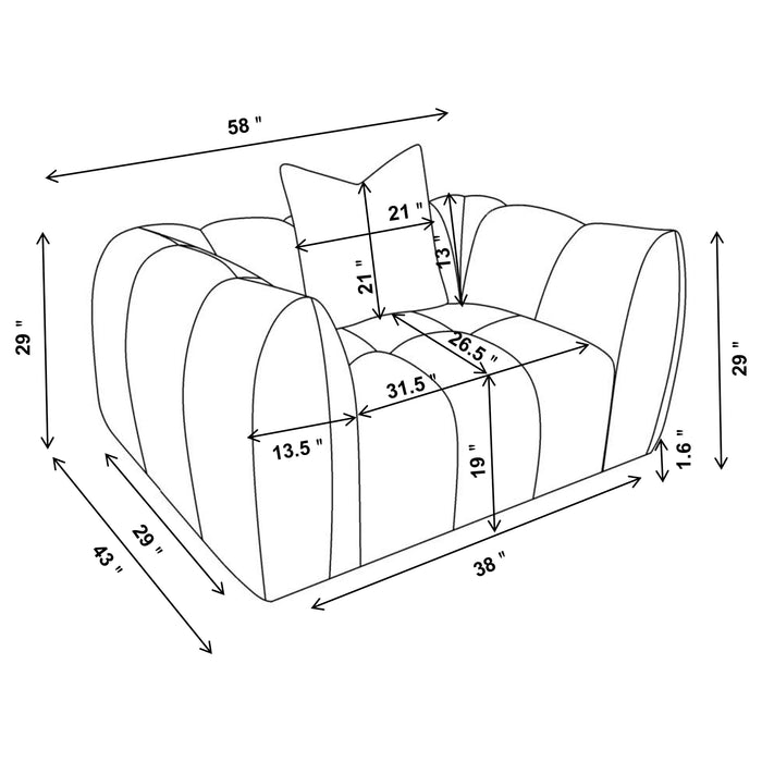 Winchester Accent Chair - Orbit Furniture (Richmond,BC)