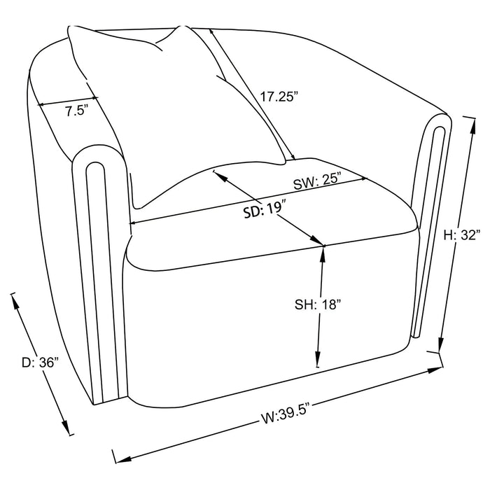 Townsend Accent Chair - Orbit Furniture (Richmond,BC)