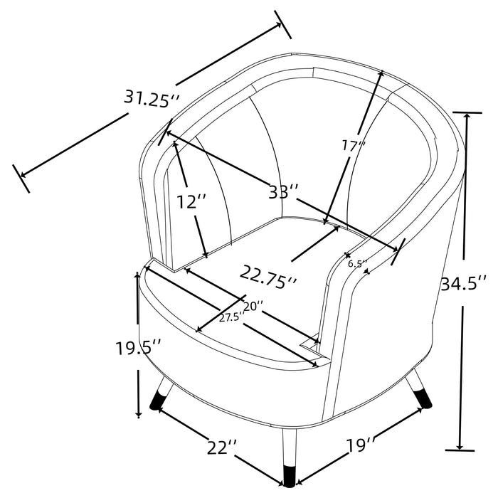 Ellorie Stationary 3 Pc Set - Orbit Furniture (Richmond,BC)