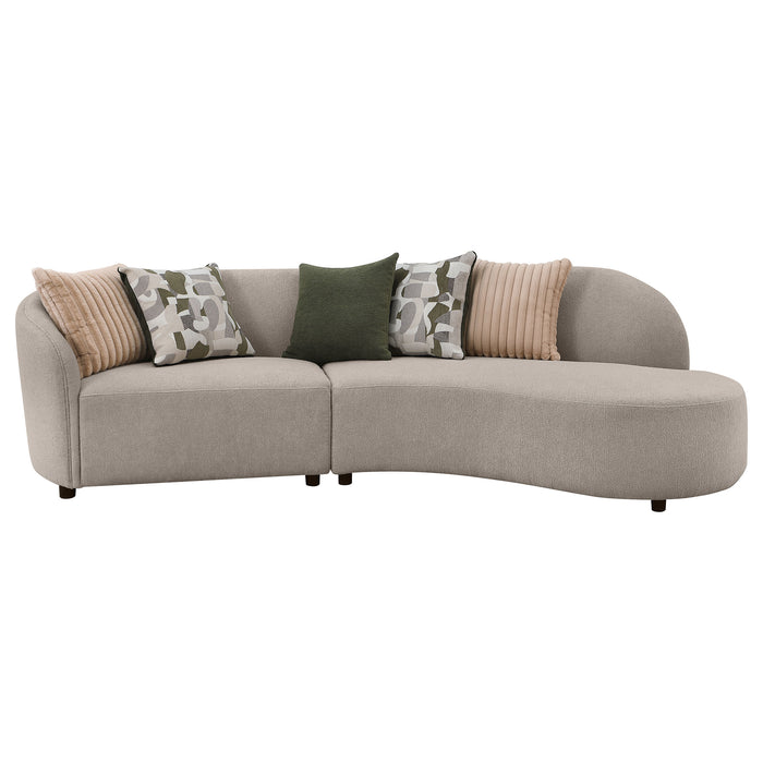 Fayette Stationary Sectionals Greige - Orbit Furniture (Richmond,BC)
