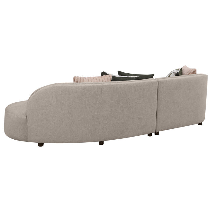 Fayette Stationary Sectionals Greige - Orbit Furniture (Richmond,BC)
