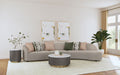Fayette Stationary Sectionals Greige - Orbit Furniture (Richmond,BC)