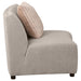 Fayette Upholstered Armless Chair Greige - Orbit Furniture (Richmond,BC)