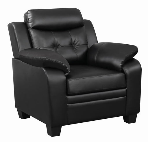Finley Tufted Upholstered Chair Black - Orbit Furniture (Richmond,BC)