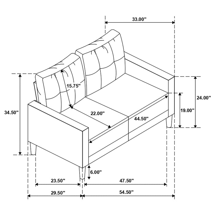 Bowen Stationary 3 Pc Sets - Orbit Furniture (Richmond,BC)