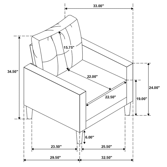 Bowen Stationary 3 Pc Sets - Orbit Furniture (Richmond,BC)