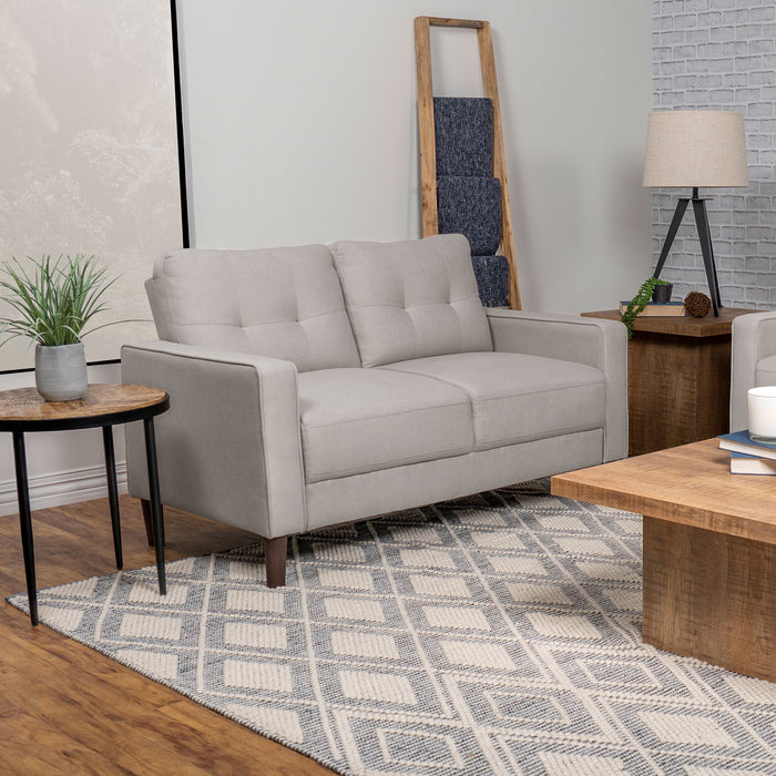 Bowen Upholstered Track Arms Tufted Loveseat - Orbit Furniture (Richmond,BC)