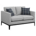 Apperson Cushioned Back Loveseat Light Grey - Orbit Furniture (Richmond,BC)