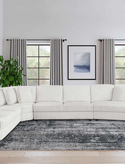Emberson Upholstered Armless Loveseat Ivory - Orbit Furniture (Richmond,BC)