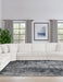 Emberson Upholstered Armless Loveseat Ivory - Orbit Furniture (Richmond,BC)