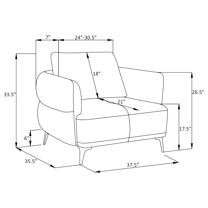 Lively Accent Chair - Orbit Furniture (Richmond,BC)