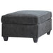 Mccord Upholstered Ottoman Dark Grey - Orbit Furniture (Richmond,BC)