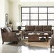 Leaton 2-piece Recessed Arms Living Room Set Brown Sugar - Orbit Furniture (Richmond,BC)