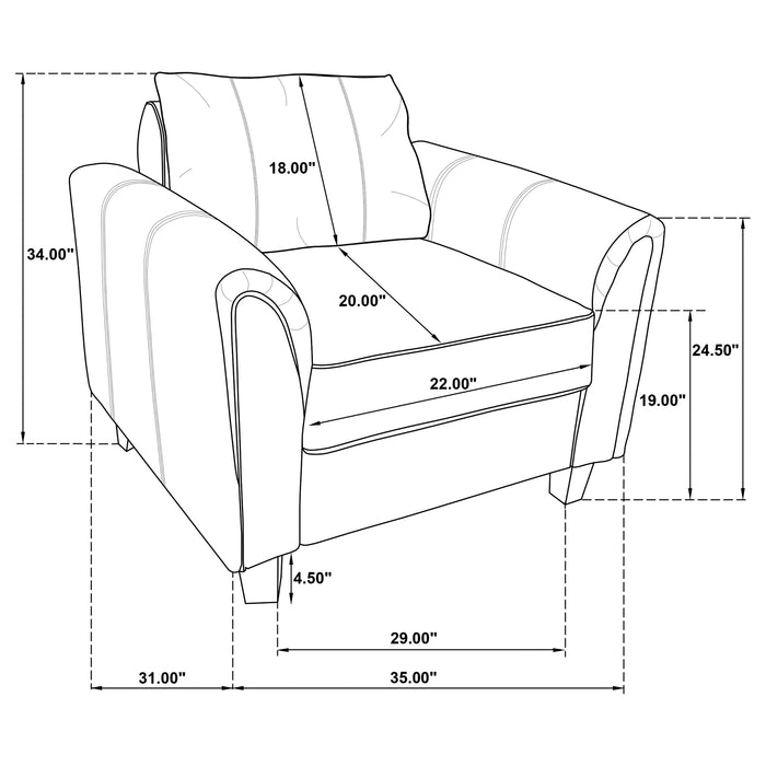Davis Stationary 3 Pc Set - Orbit Furniture (Richmond,BC)